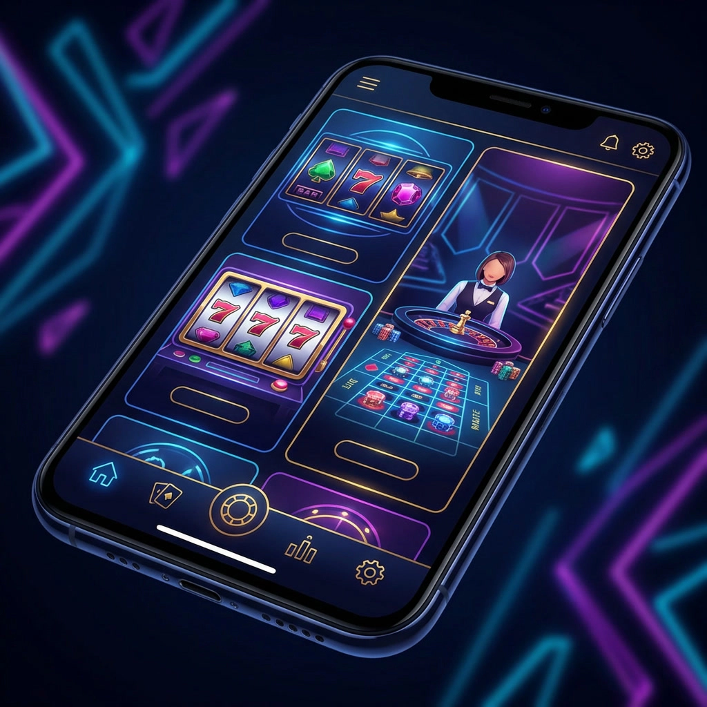 Mobile casino UI preview