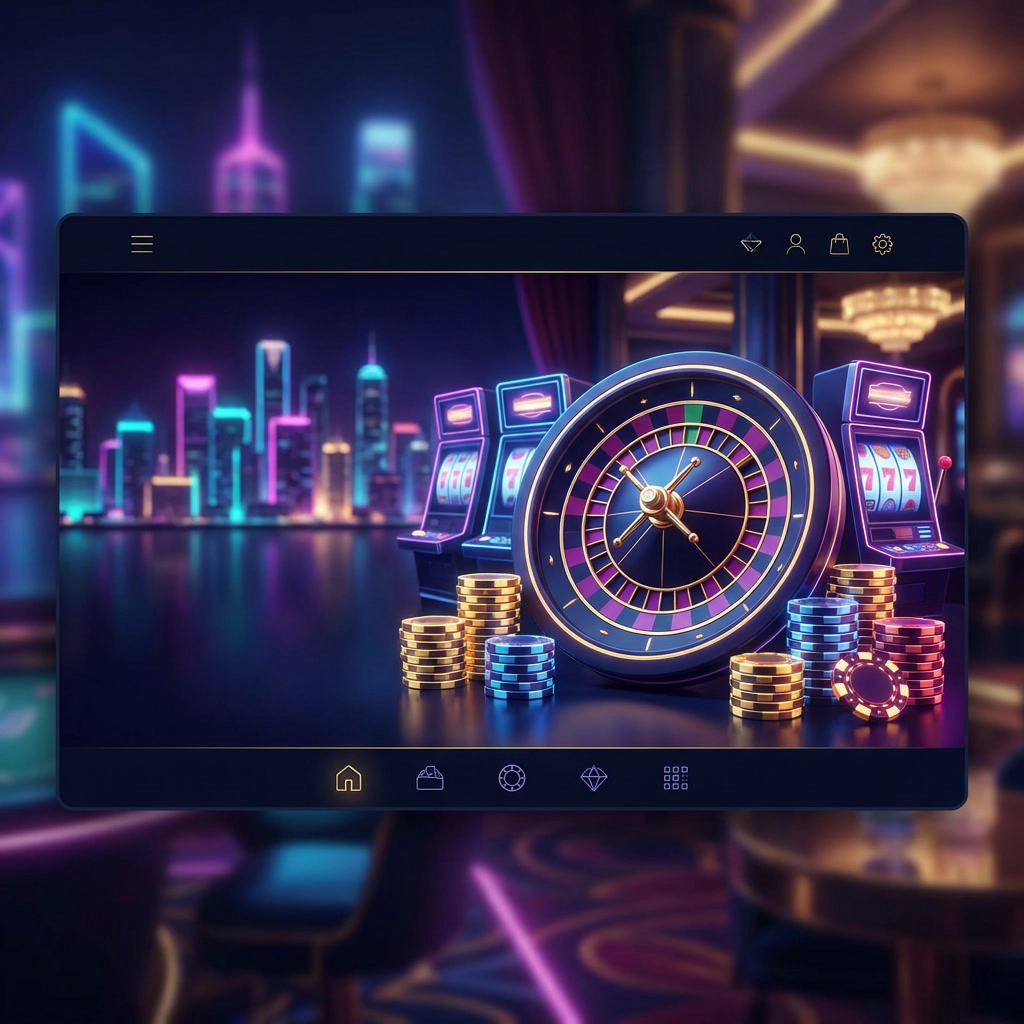 Casino mascot illustration